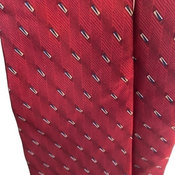 NWT Men's Stafford 100% Imported Silk Tie - Picture 2 of 6
